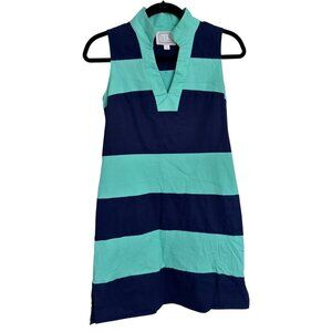 Tuckernuck Sail to Sable Shake It All Shift Dress in Mint Navy Color Block XS